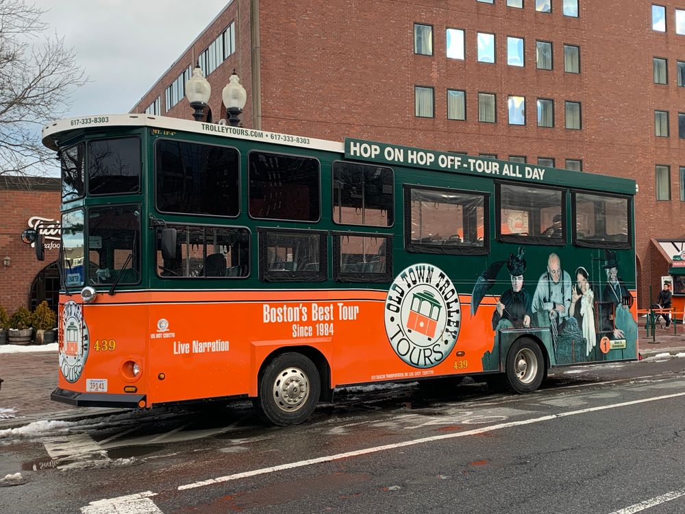View of Hop-On, Hop-Off Trolley Tour