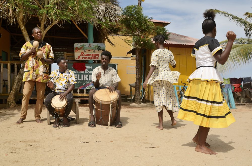 Traditional performance at Hopkins Village