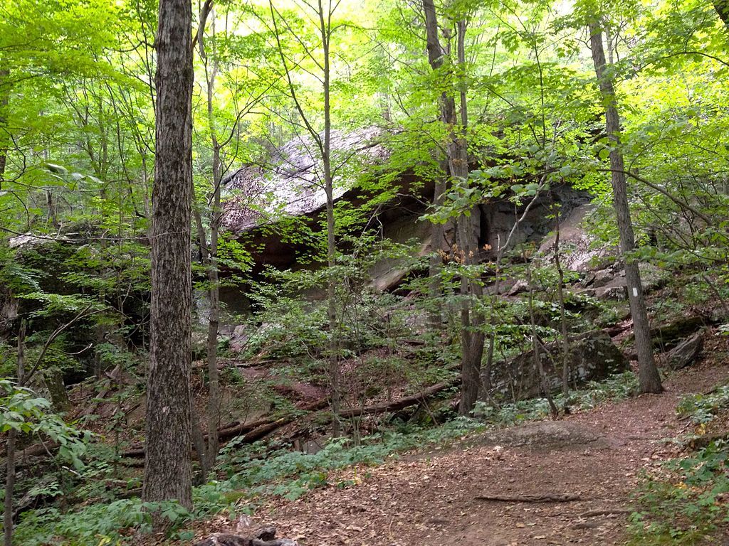 Horse cave in Mount Norwottuck