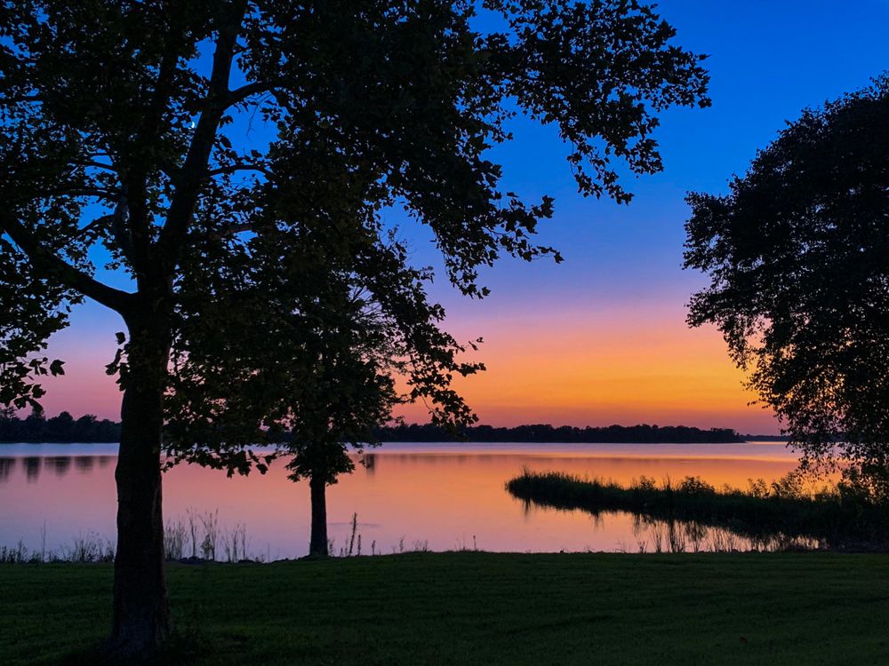Sunset at Horseshoe Lake State Park