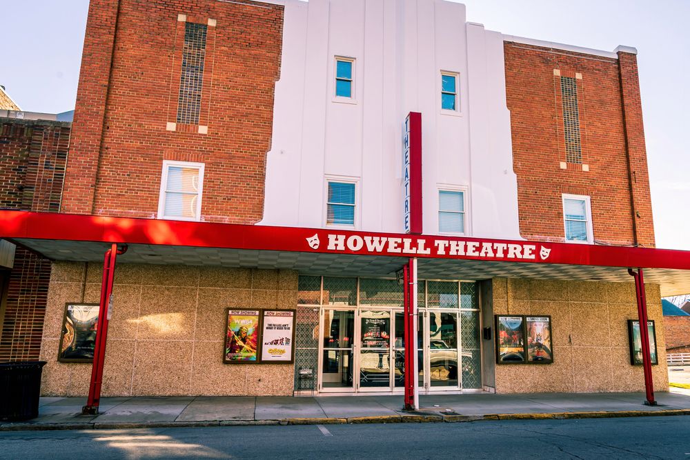 Front View of the famous Howell Theatre in Smithfield, North Carolina