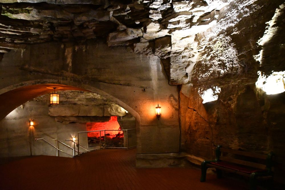 Interior of Howes Caverns