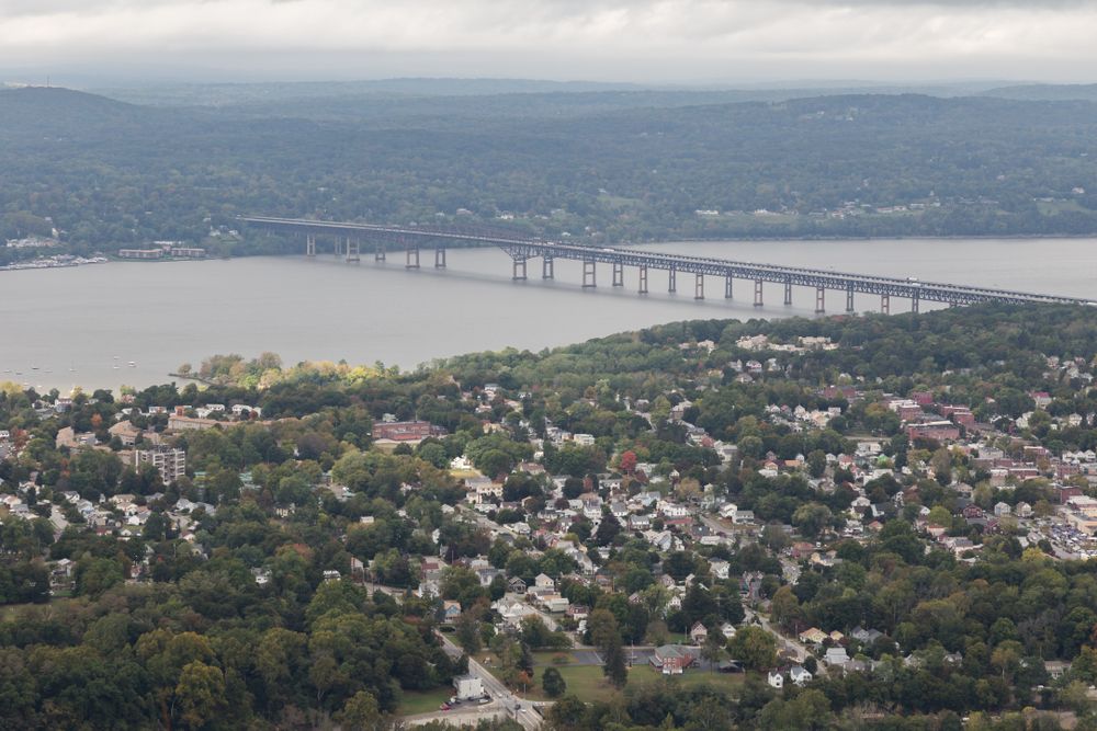 Aerial view of Hudson Highlands