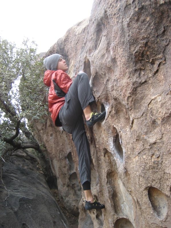 Rock climbing at Hueco Tanks State Park & Historic Site