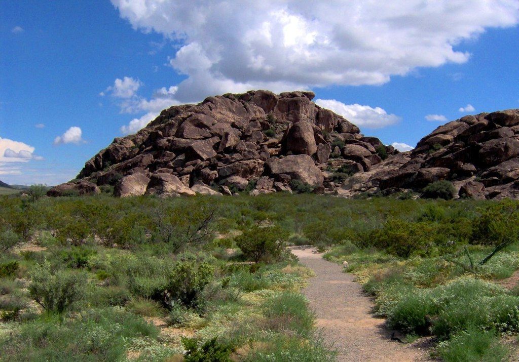 Beautiful rock formation at Hueco Tanks State Park & Historic Site