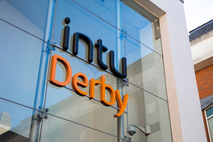 Nameboard of INTU Derby