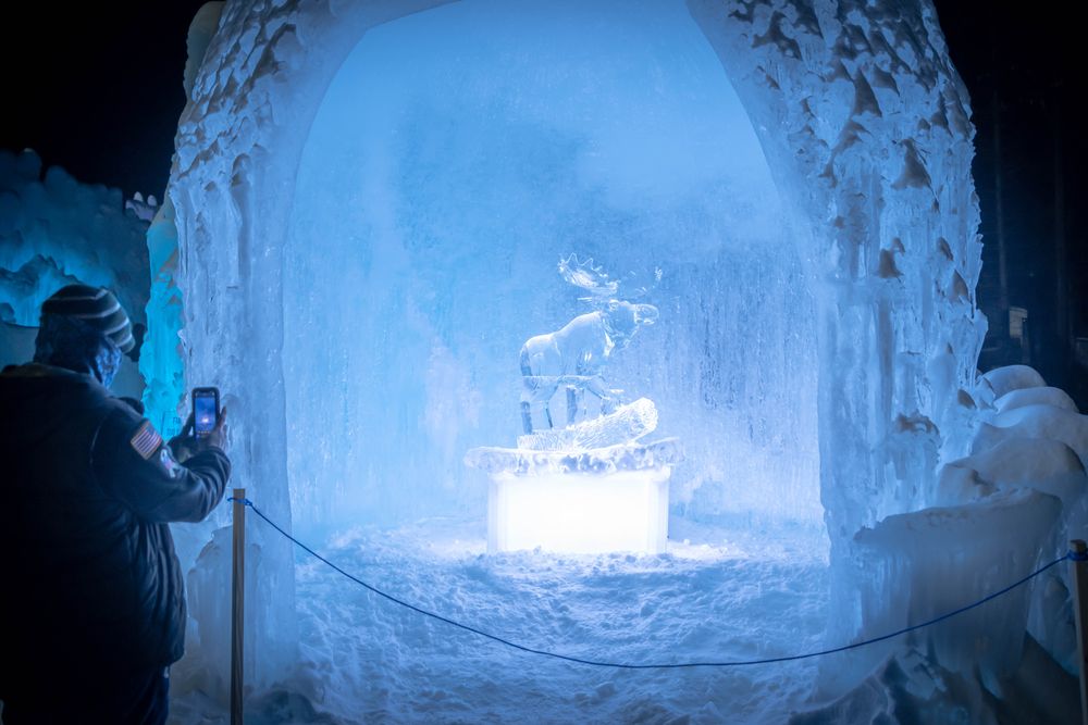 Ice Castles in Lincoln, NH