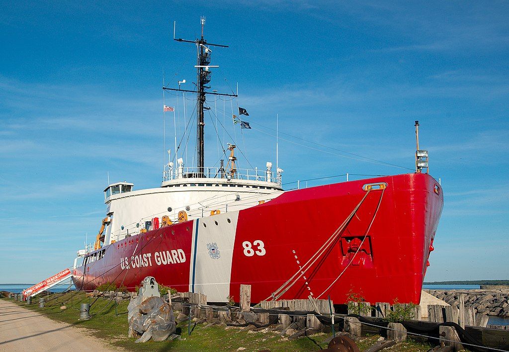 View of Icebreaker Mackinaw Maritime Museum