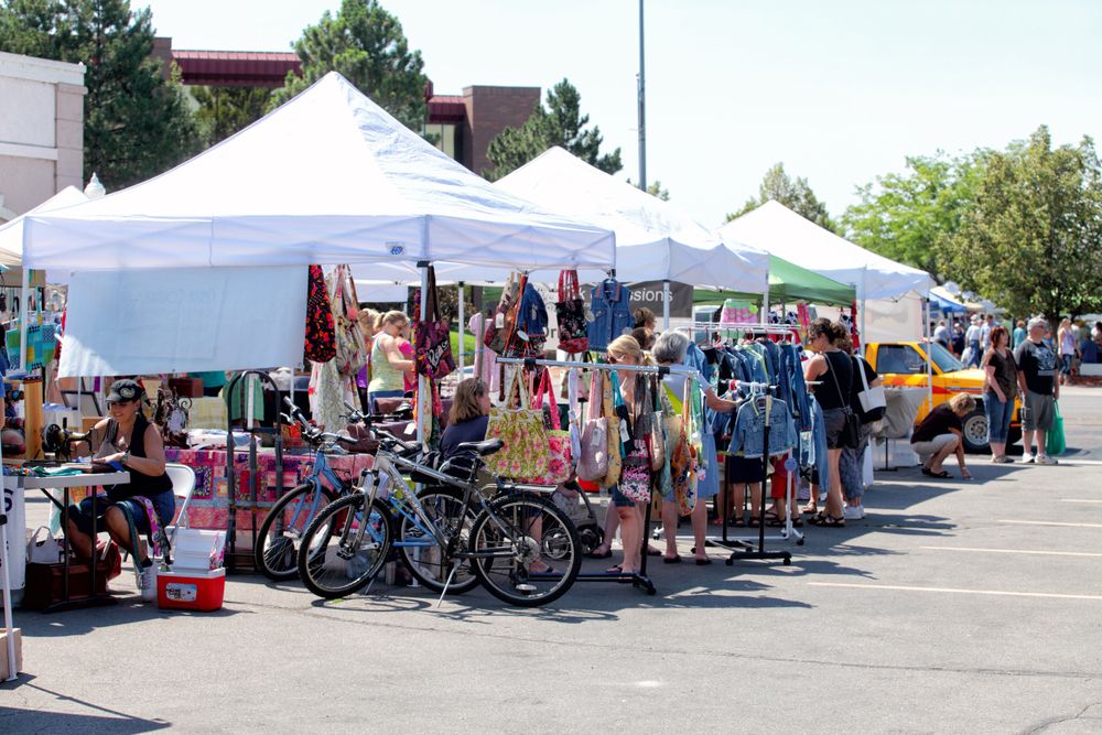 Tent selling bags at Idaho Falls Farmers' Market