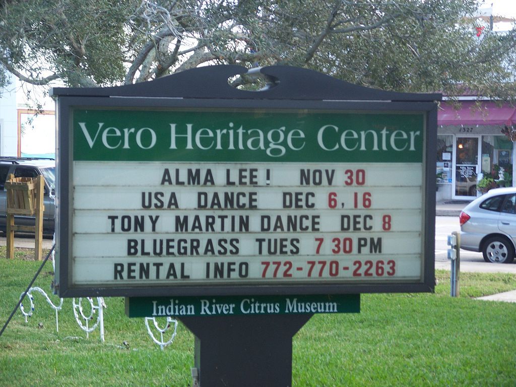 Signage at Indian River Citrus Museum