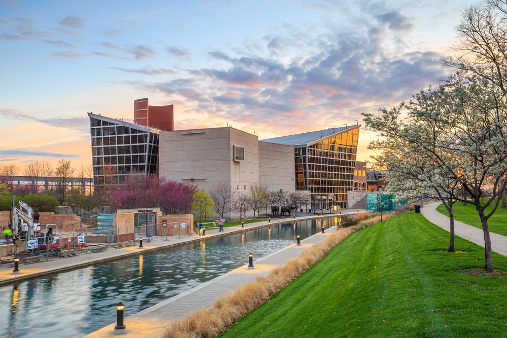 Stunning exterior of  Indiana State Museum