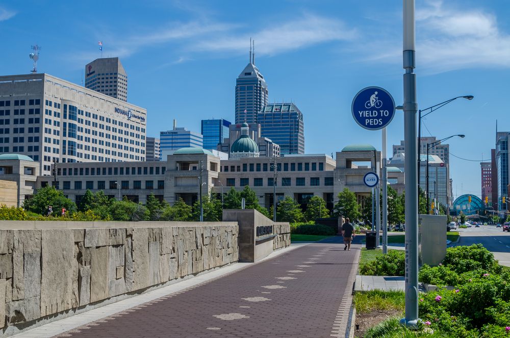 View of Indianapolis Cultural Trail