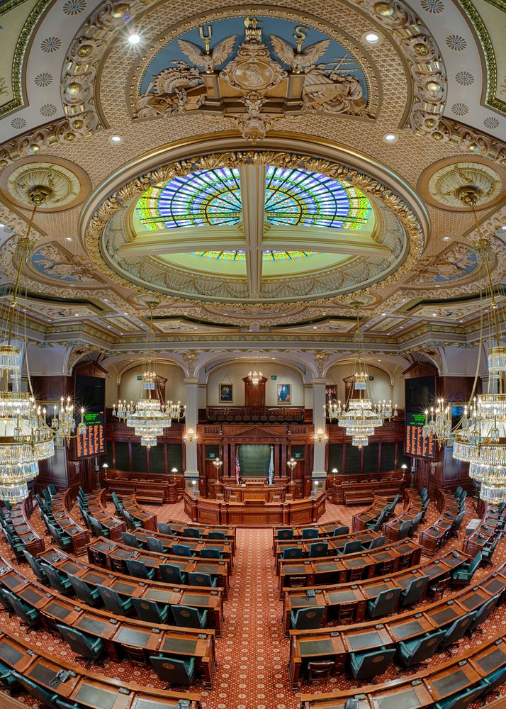 Interior of State capitol in Springfield