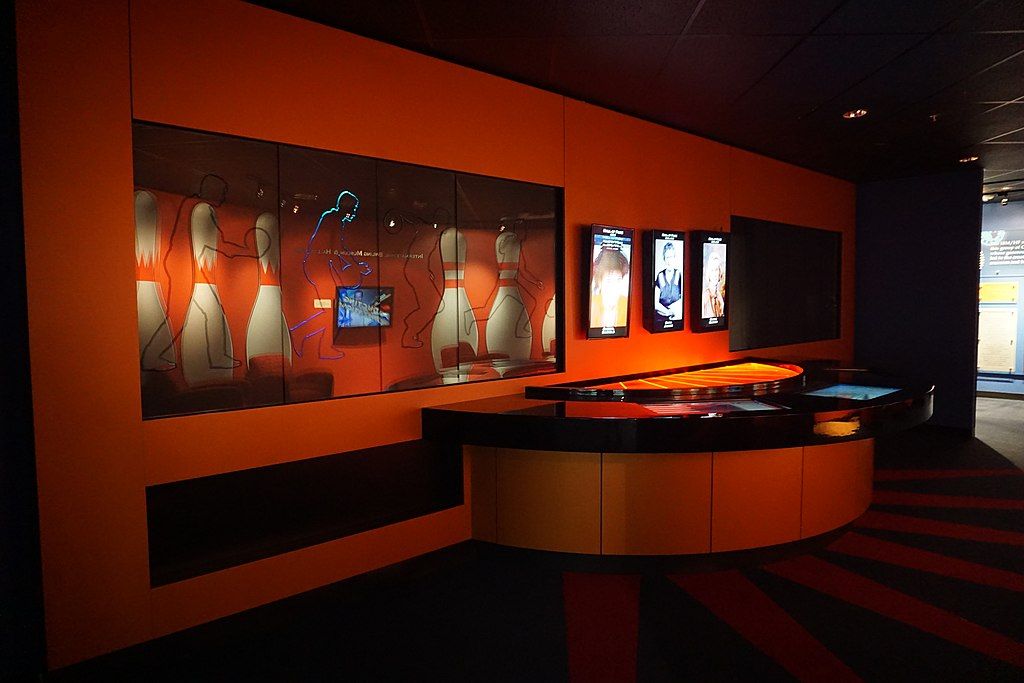 Interior view of the International Bowling Museum & Hall of Fame
