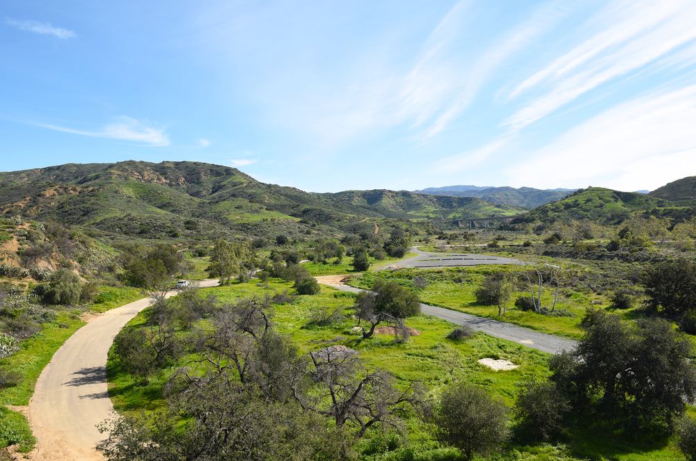 Aerial view of Irvine Regional Park