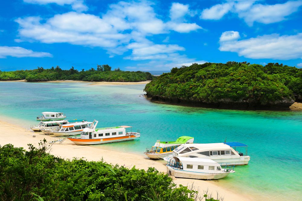 Boats docked at Ishigaki Island