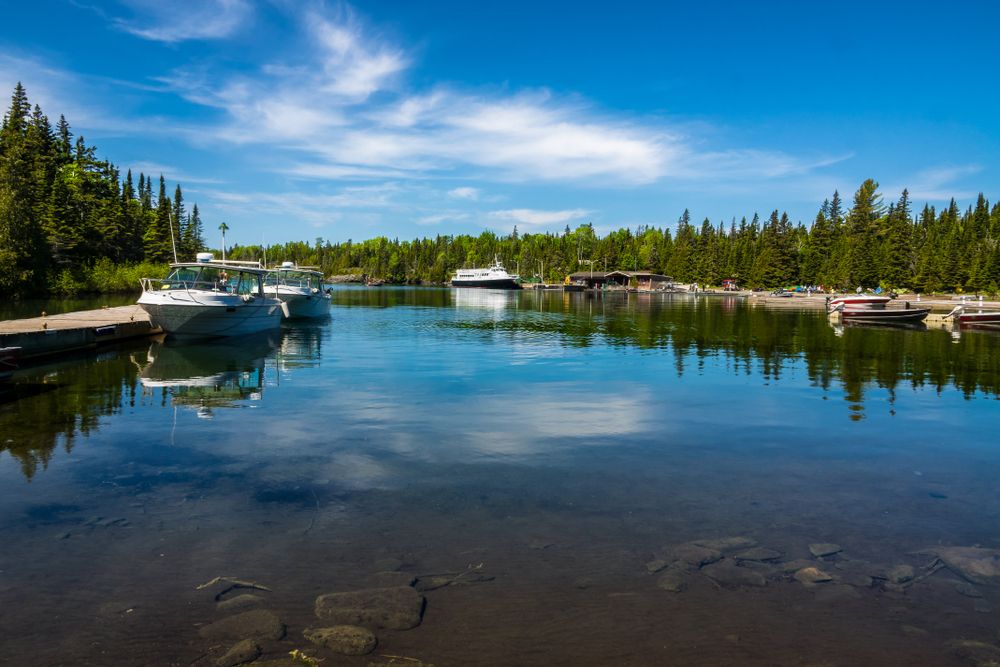 A lake at Isle Royale National Park