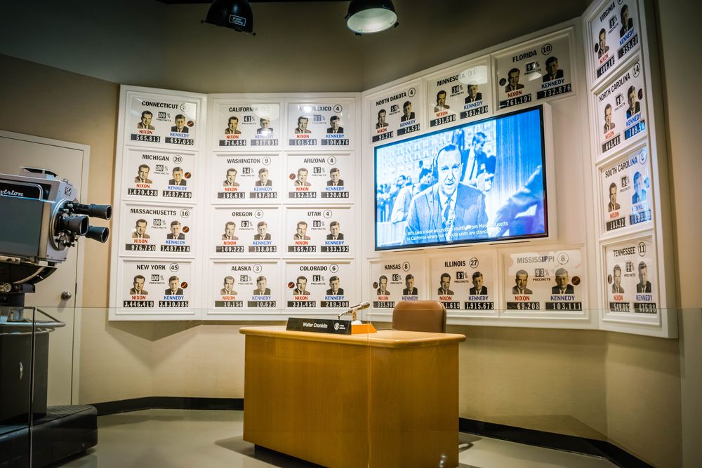 Interior view of JFK Presidential Library and Museum
