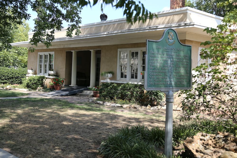 Front view of Jacobson House