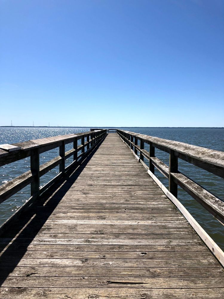 Straight view of James River Fishing Pier