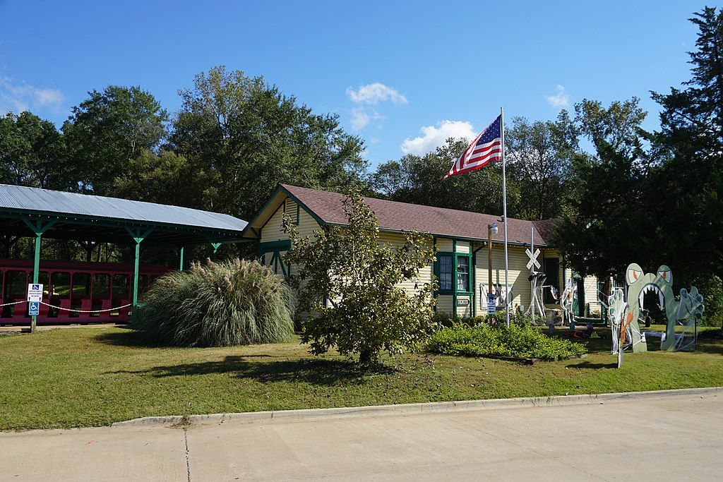 View of Historic Jefferson Railway depot