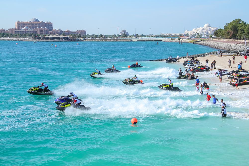 People enjoying their Jet ski ride at Abu Dhabi