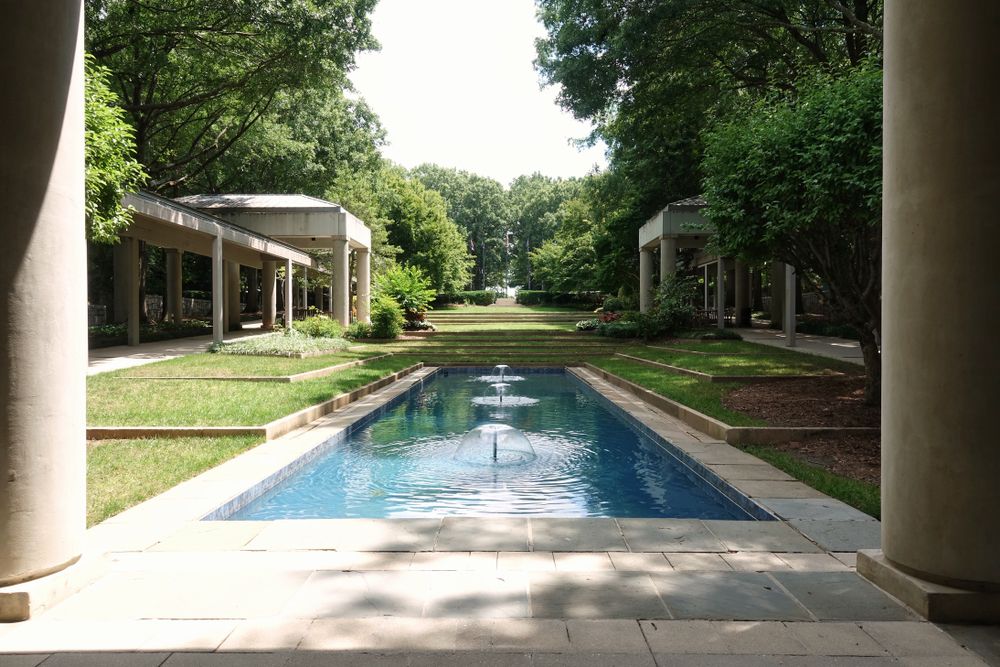 Fountain at Jimmy Carter Presidential Museum