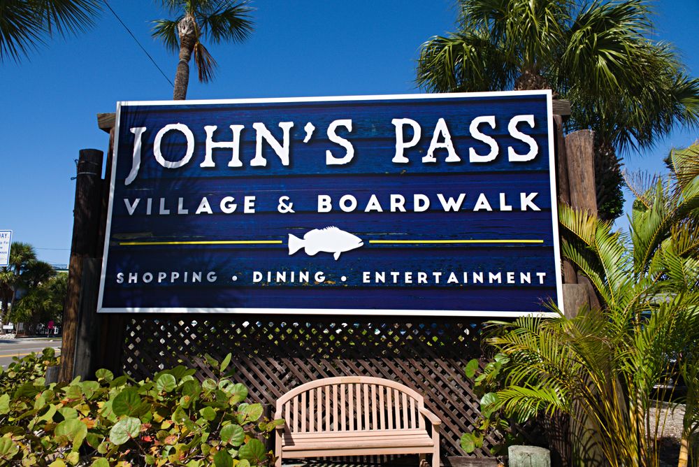 Signage of John's Pass Village & Boardwalk