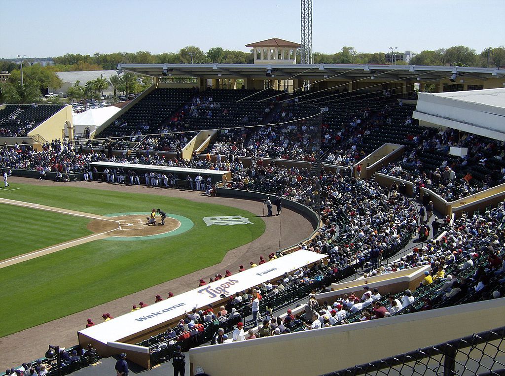 Baseball game at Joker Marchant Stadium