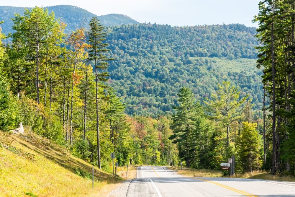 Scenic view of the Kancamagus Highway