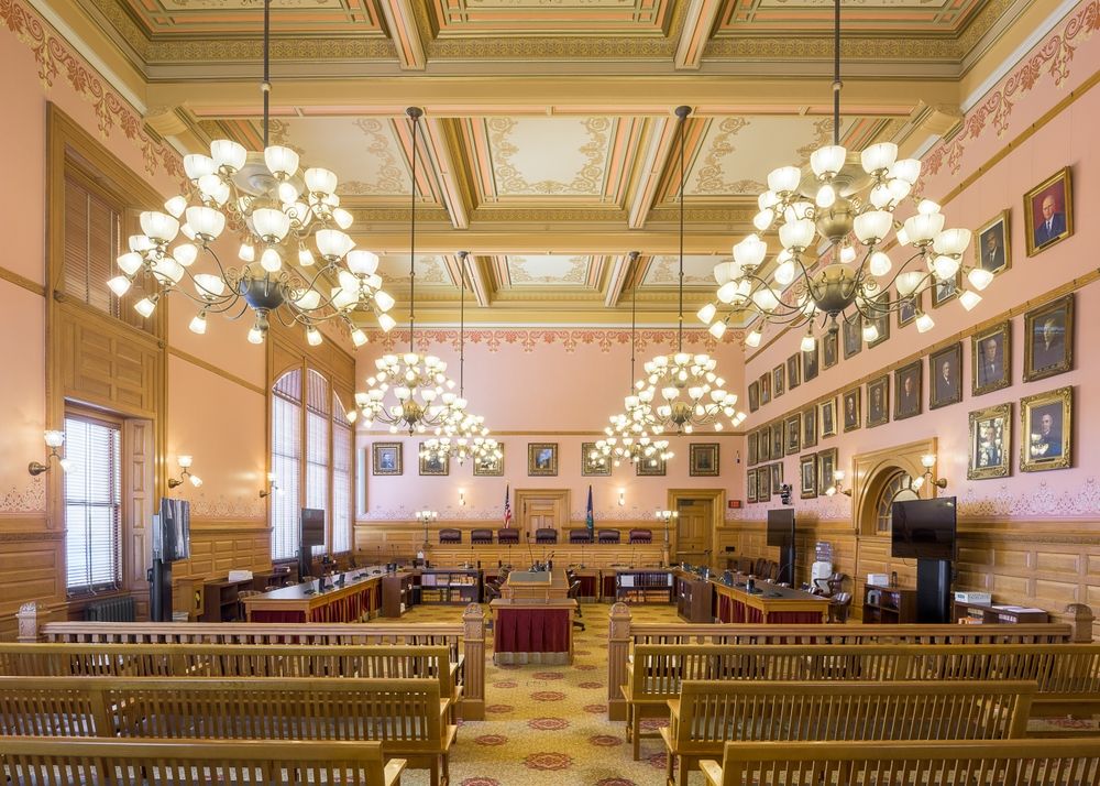 Chamber room at Kansas State Capitol