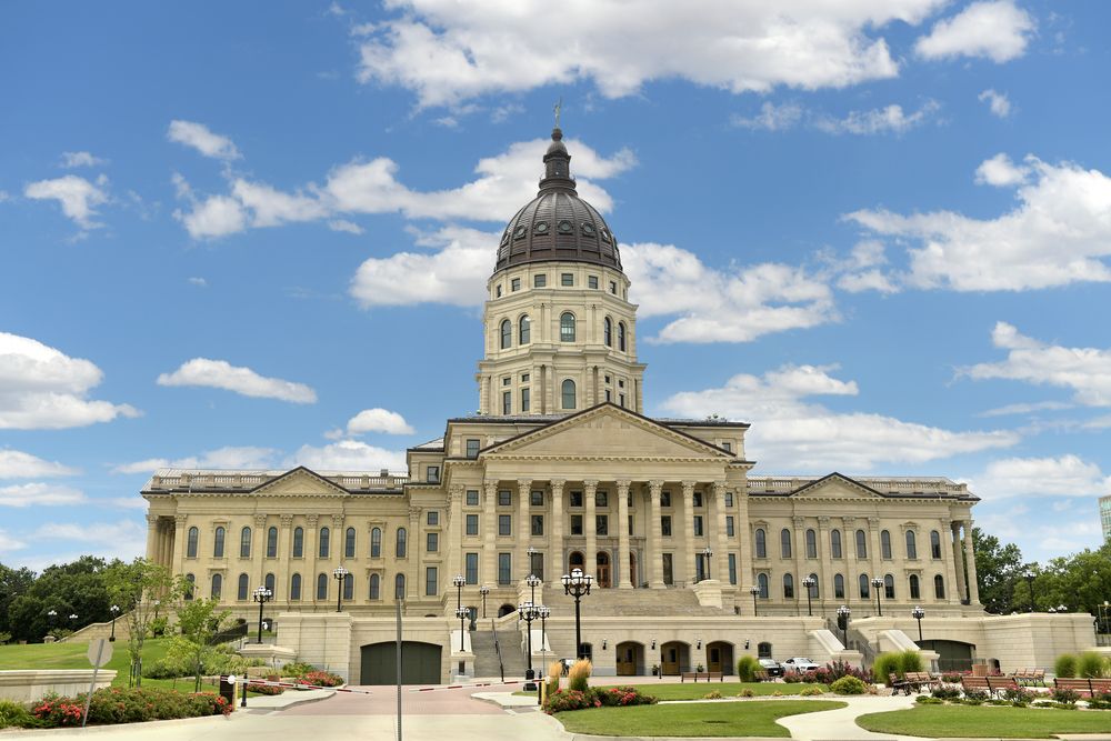 Exterior of Kansas State Capitol Building