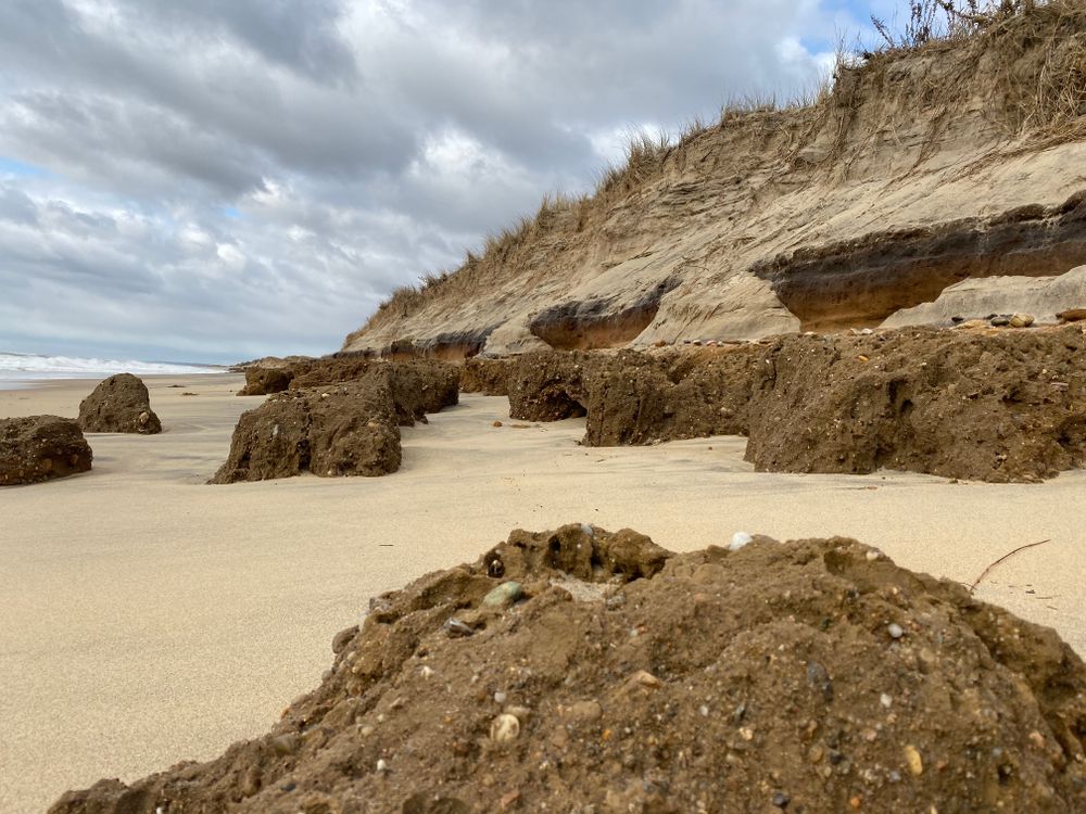 Rocky shore of Katama Beach