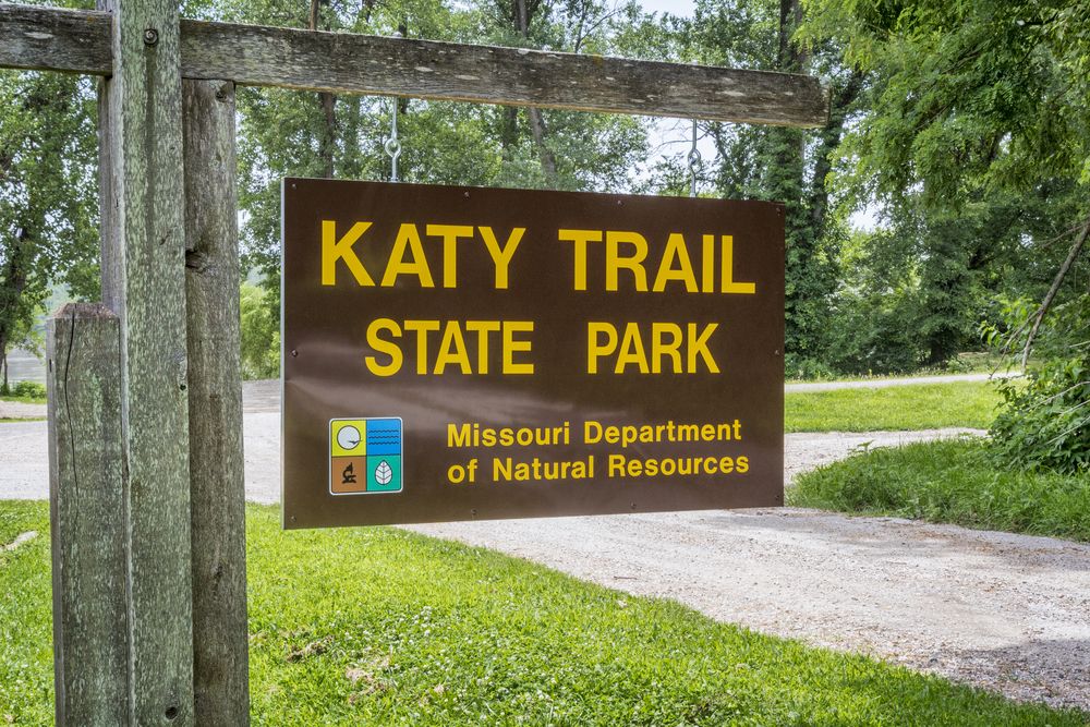 A Sign in Katy Trail State Park