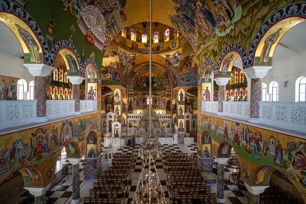 Beautiful interior of Agios Gerasimos Monastery