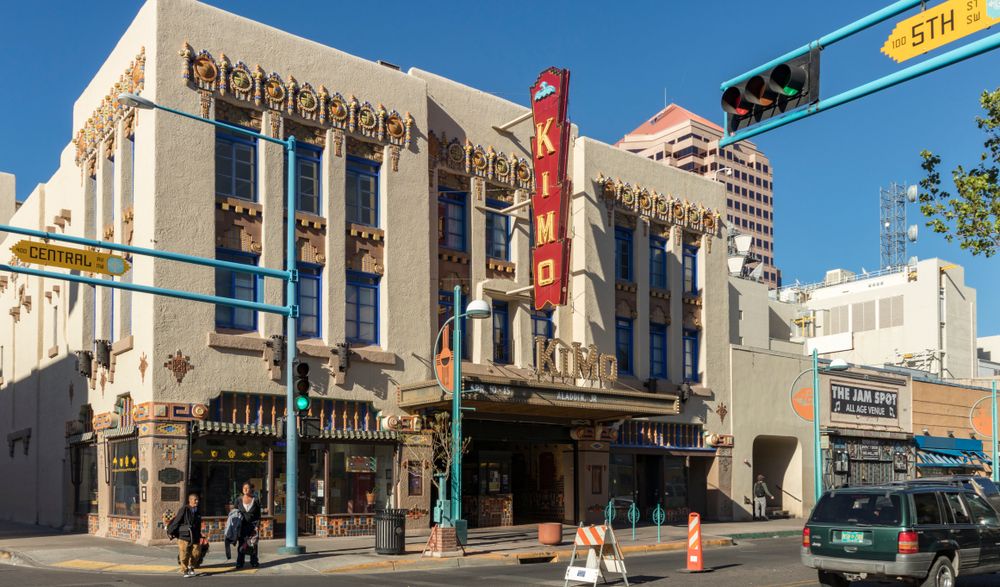 Exterior view of KiMo Theatre