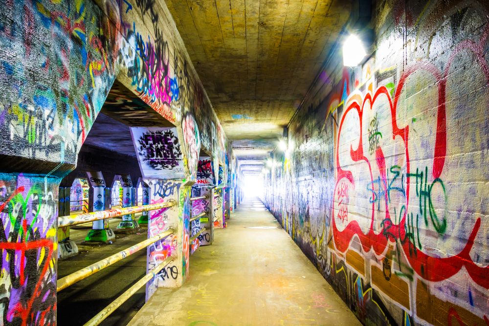 Colorful Graffiti at Krog Street Tunnel