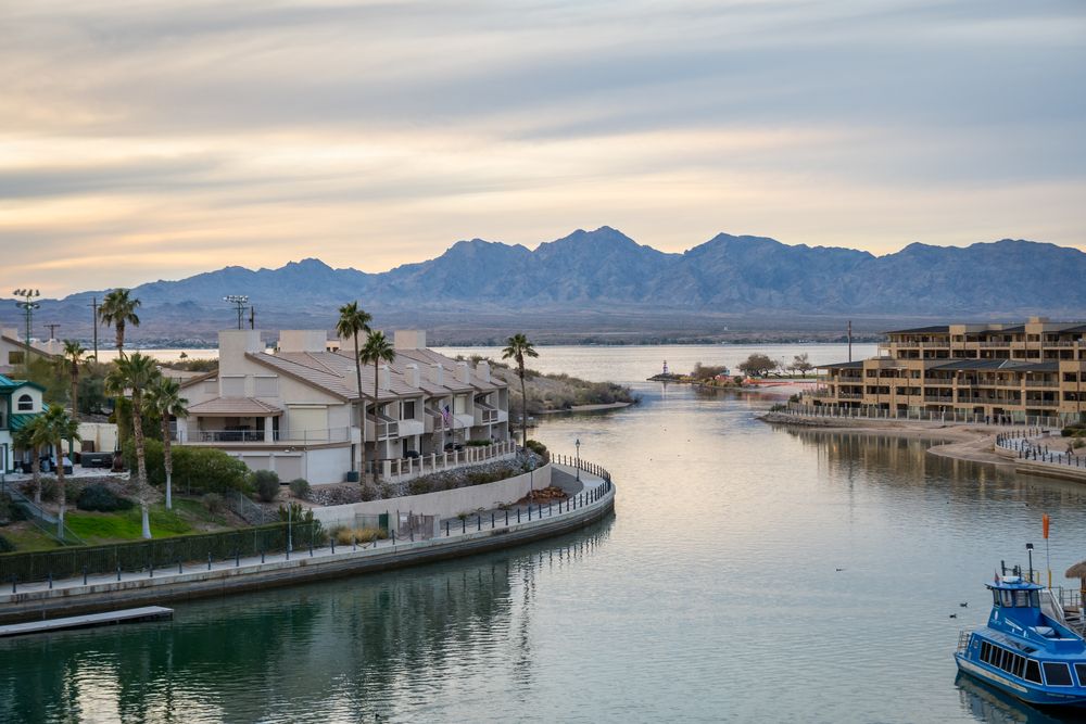Aerial view of Lake Havasu City