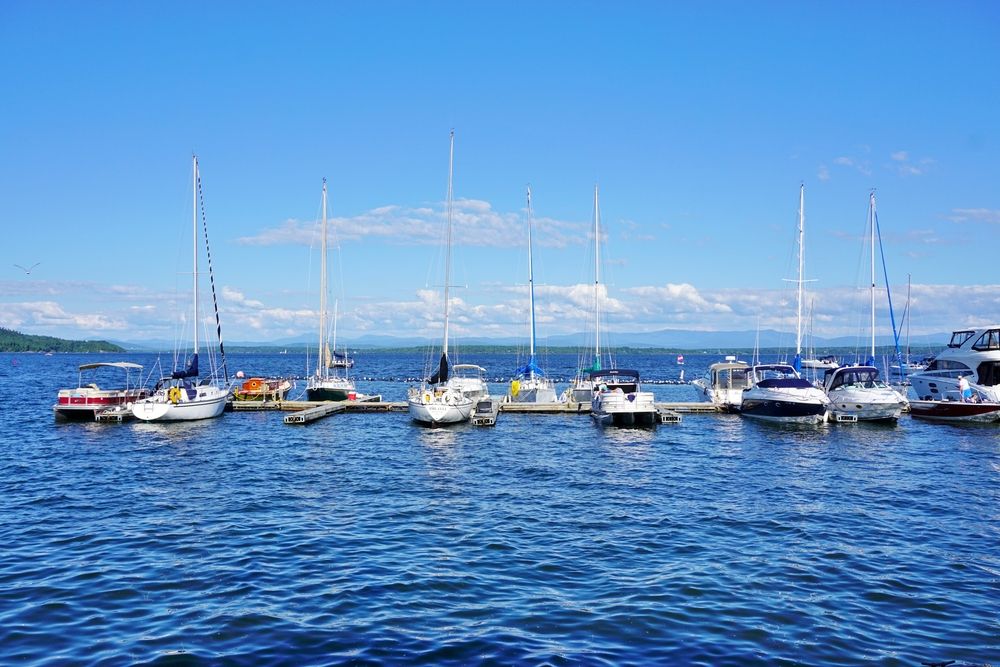 Boats at Lake Champlain