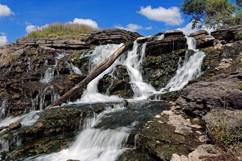 A waterfall at Lake Macbride State Park