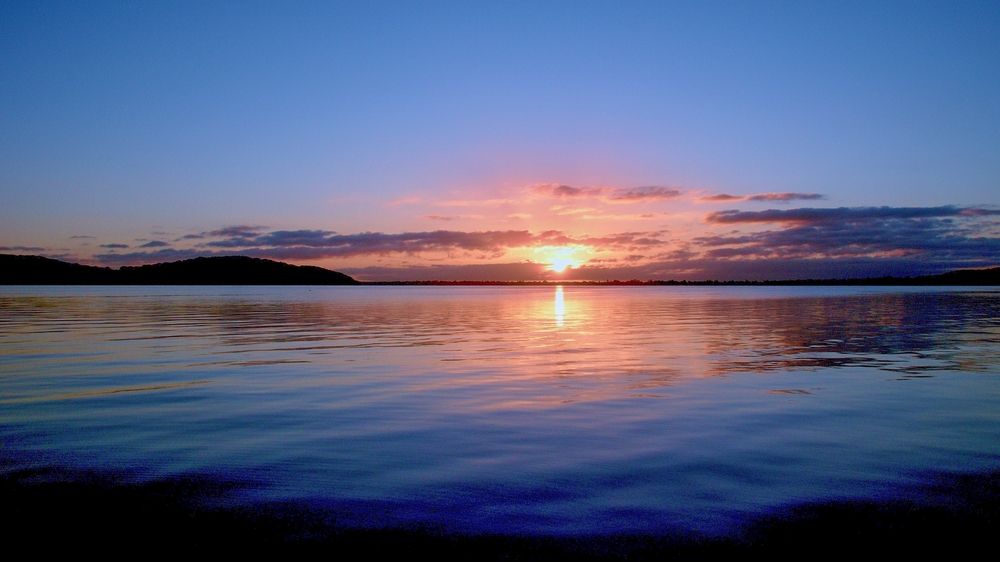 Beautiful sunset at Lake Macquarie