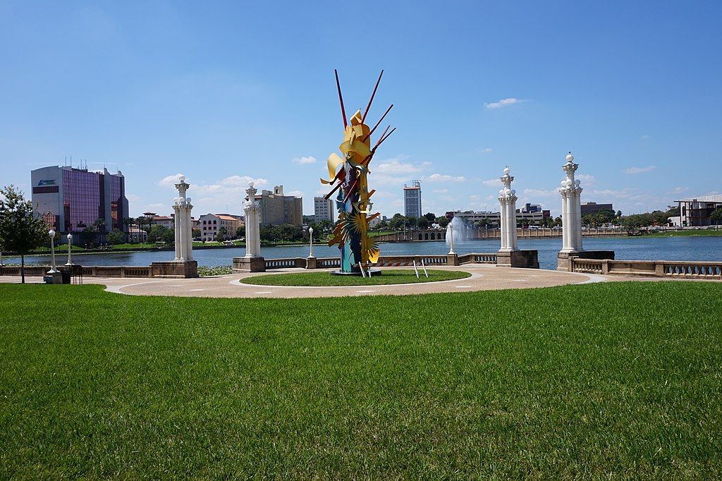 Centre piece at Lake Mirror Park