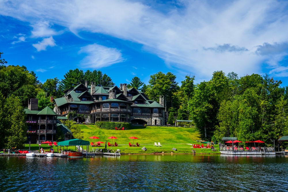 A lodge at Lake Placid