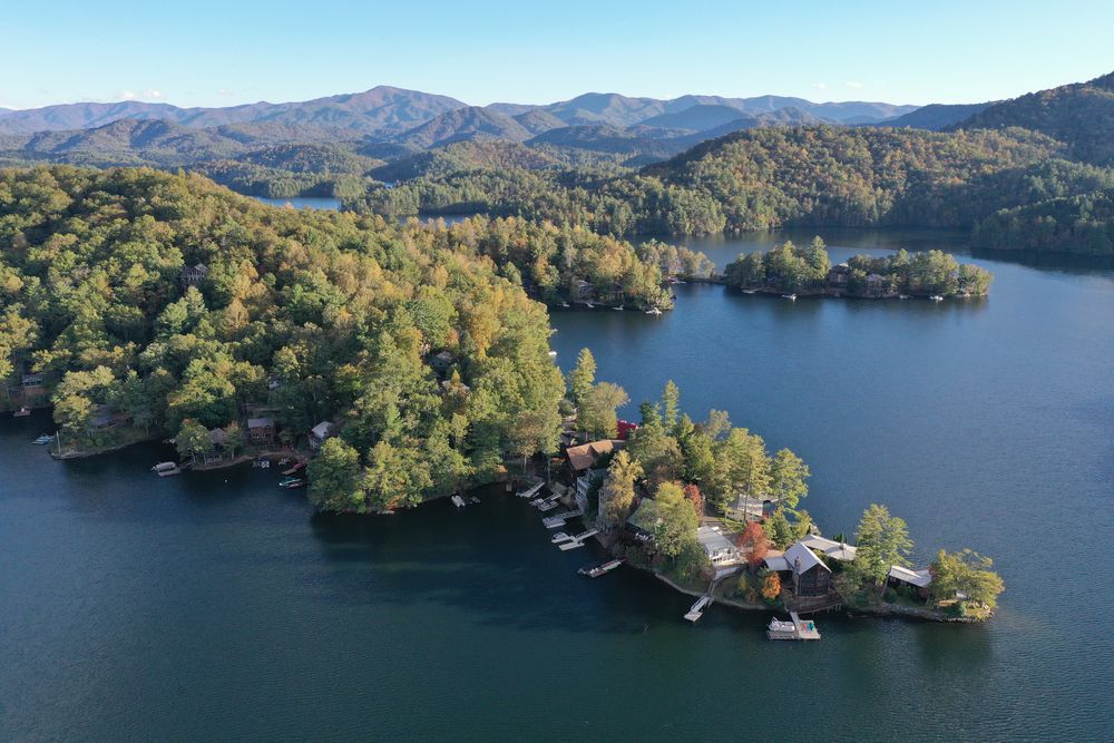Aerial view of Lake Santeetlah