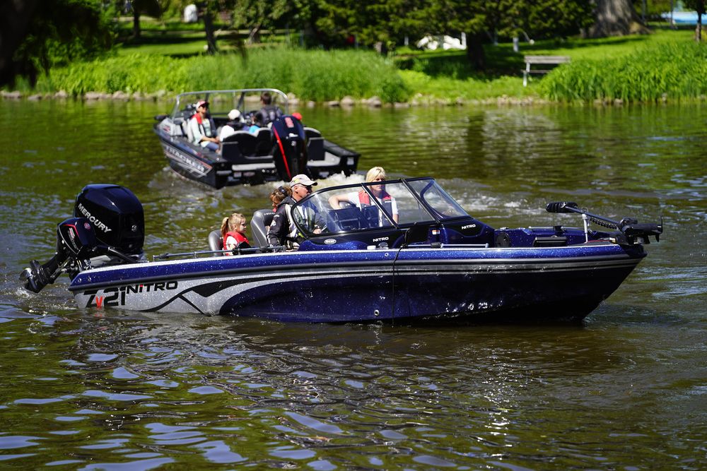 Boating at Lakeside Park