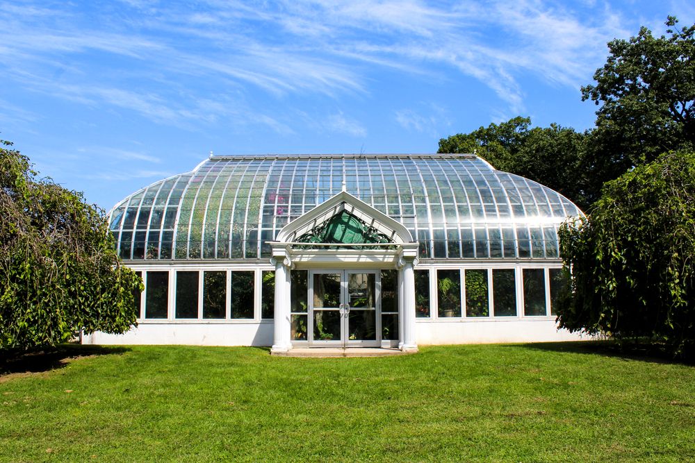 Glass house at the Lamberton Conservatory