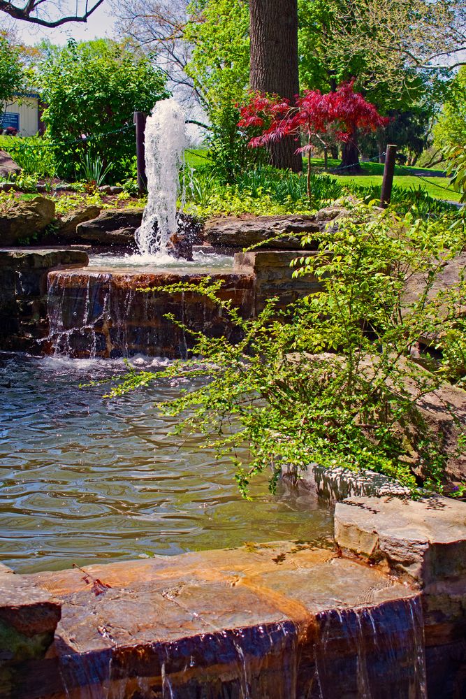 Water fountain at Lancaster County Central Park