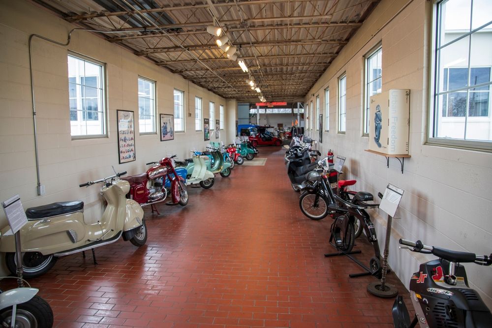 Motorbikes at Lane Motor Museum