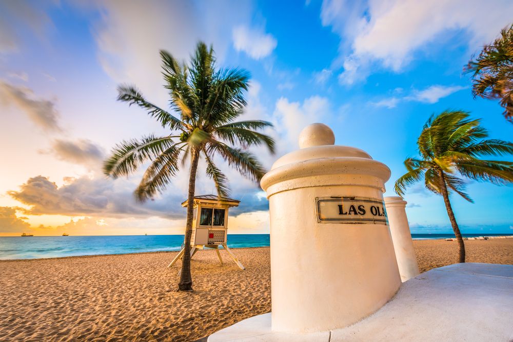 Beautiful view of Las Olas Beach