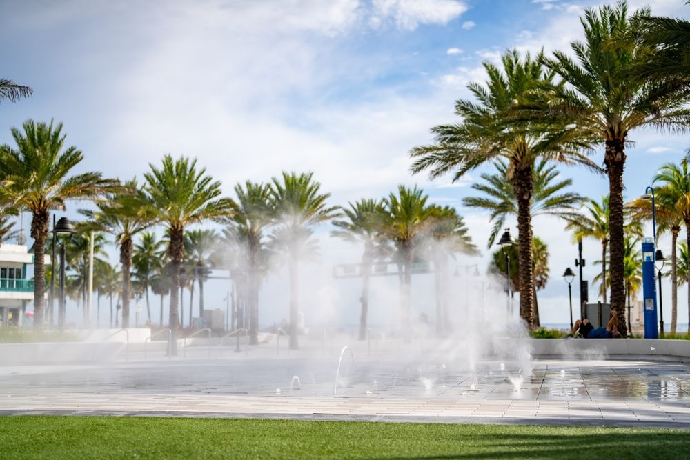 Splash pad at Las Olas Oceanside Park